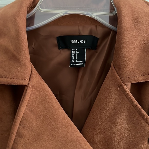 Rust Suede Jacket Leather Jacket - Size S - Picture 2 of 3